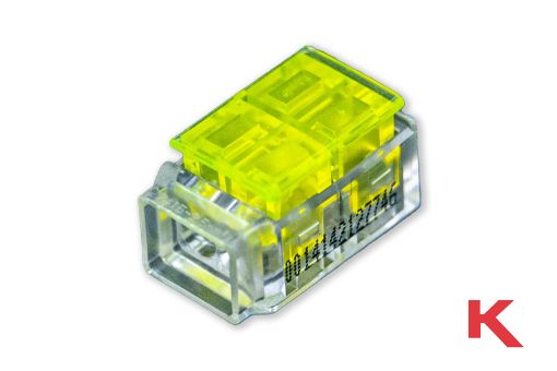 Picture of Wire Connector IDC One-Way Yellow