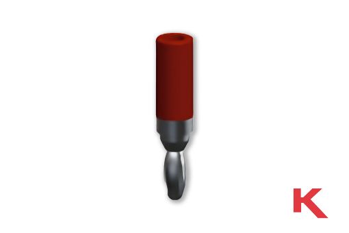 Picture of 3mm Banana Plug Miniature Red