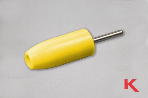 Picture of Test Tip Plug Solderless Yellow