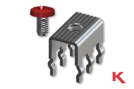 Picture of Screw Terminal Thru-Hole Mount, Heavy Duty Red