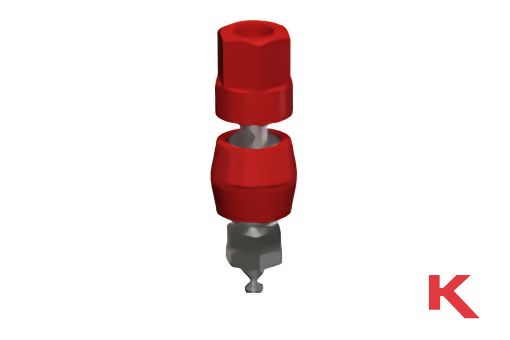 Picture of Binding Post Terminal Standard Hex Head Red