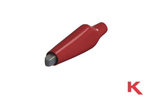 Picture of Alligator Clip Medium Red