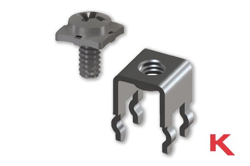 Picture of Screw Terminal Thru-Hole Mount, Snap-In, SEMS Screw
