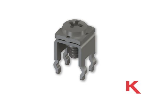 Picture of Screw Terminal Thru-Hole Mount, Snap-In, SEMS Screw