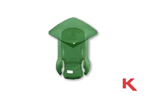 Picture of LED Lens Cap Square Green