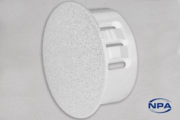 Show details for Hole Plug Dome White Picture of Hole Plug Dome White