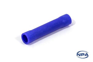 Show details for Crimp Connector Butt Blue Picture of Crimp Connector Butt Blue